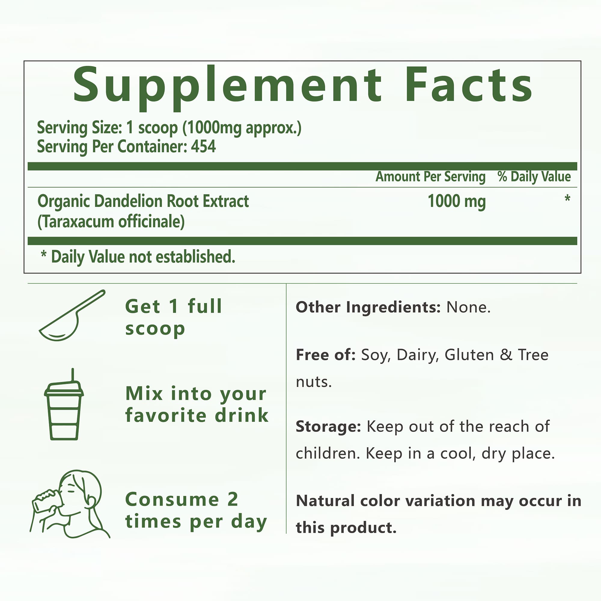 Dandelion extract