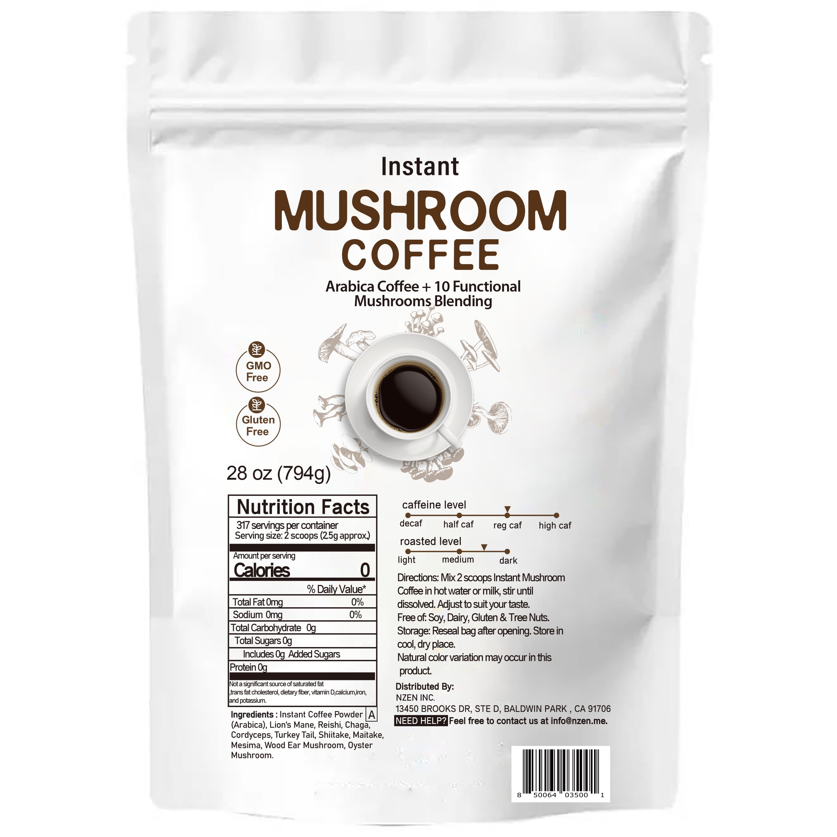 Mushroom coffee