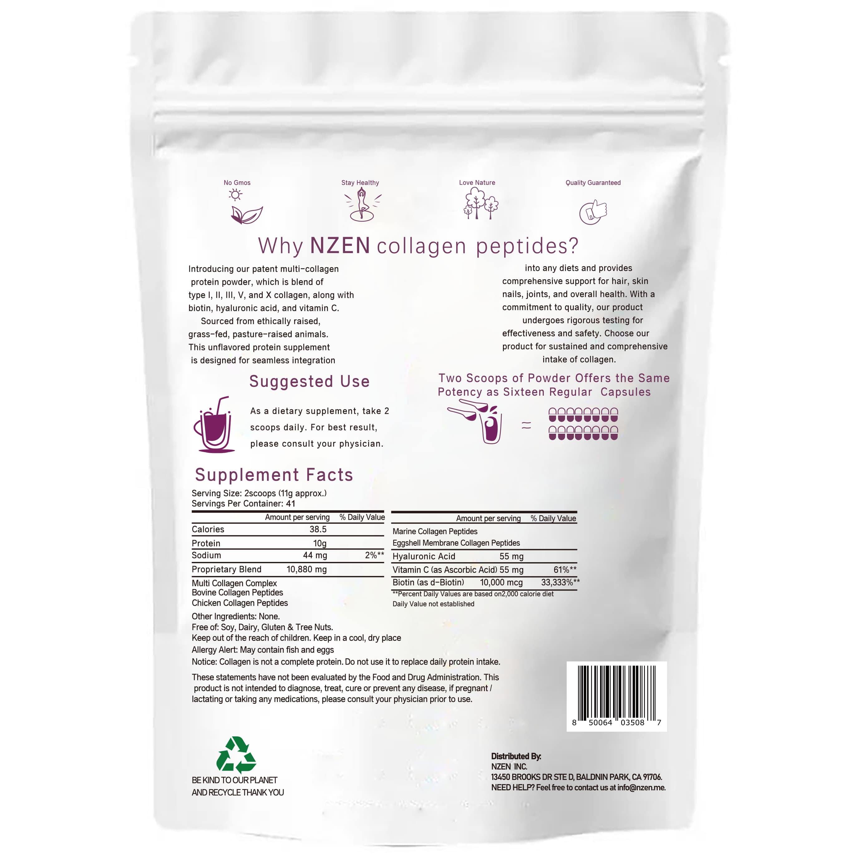 Nzen Multi Collagen peptide