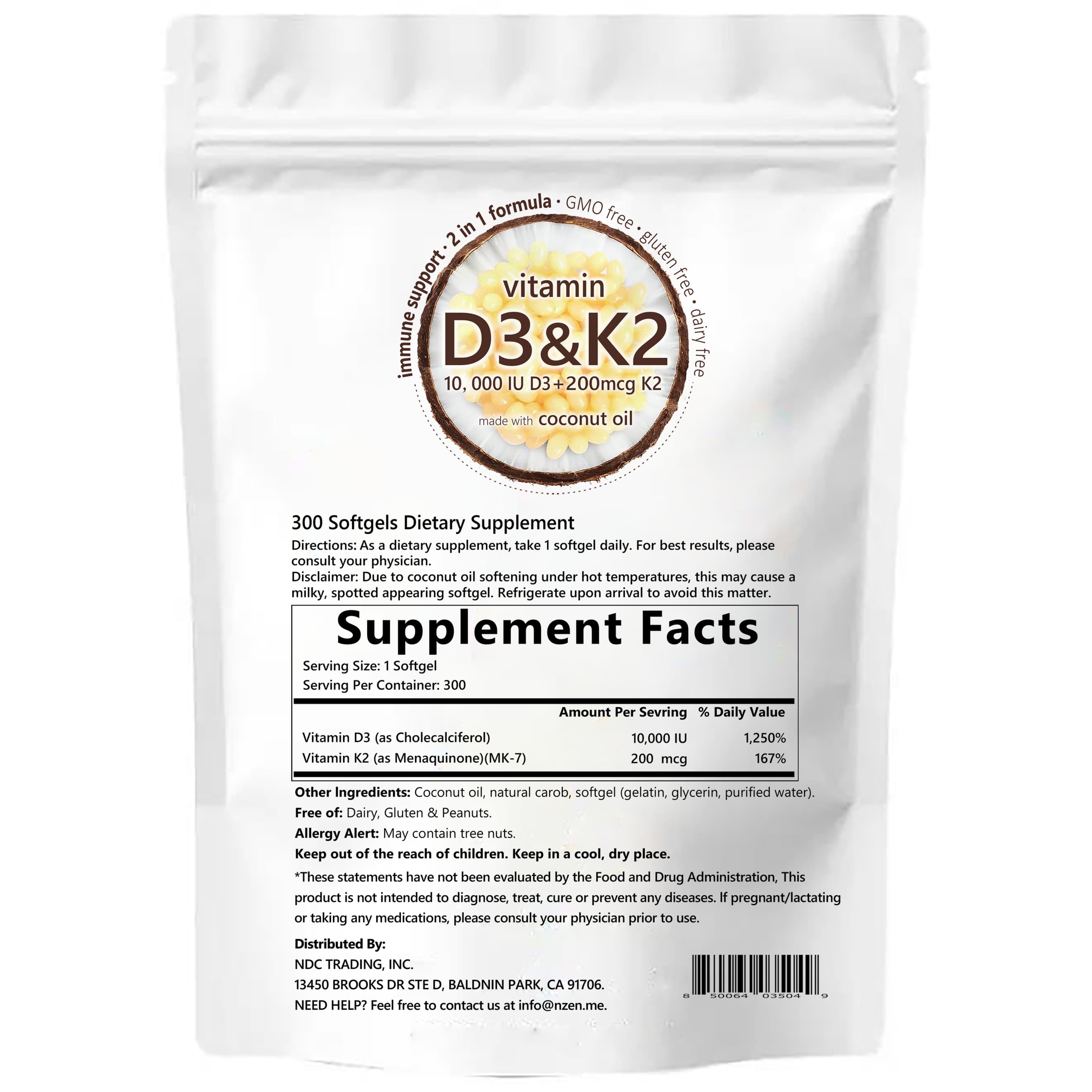 Nzen Vitamin D3K2