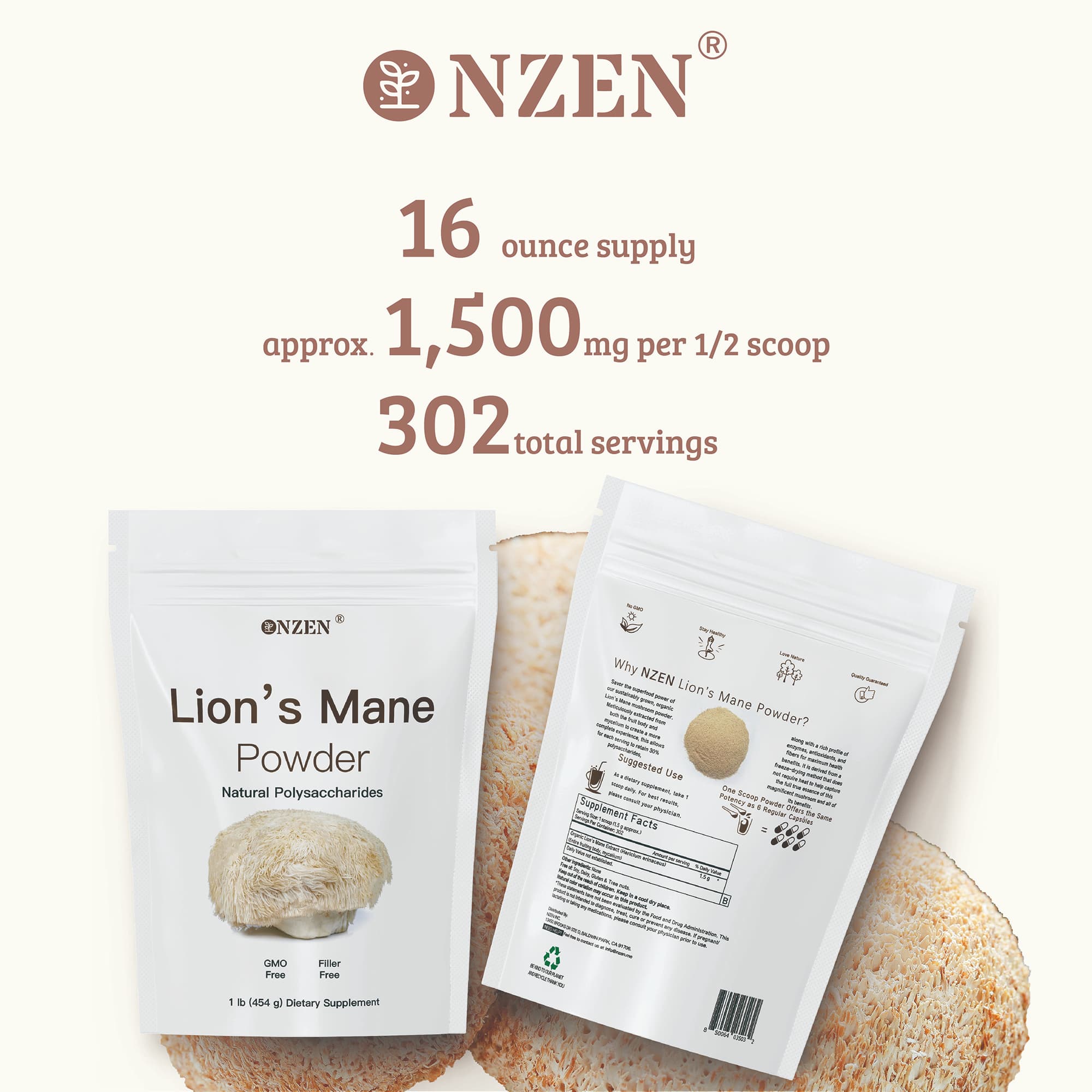 Hericium mushroom powder